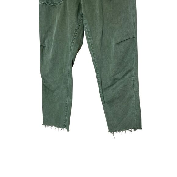 Vervet Green Straight Leg Raw‎ Hem Pants Size 28 - Picture 5 of 9